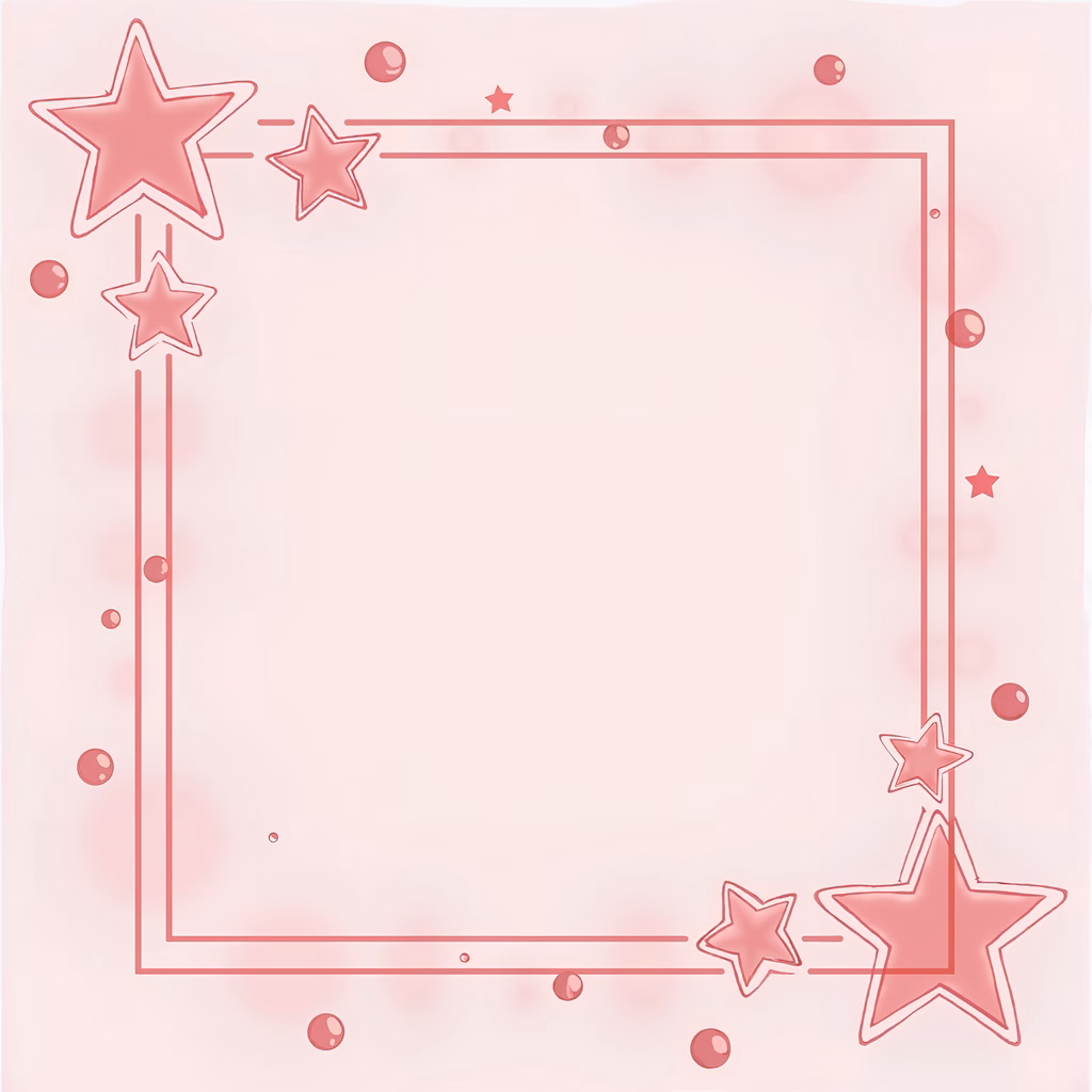 Whimsical pastel stars frame a dreamy, nostalgic scene.