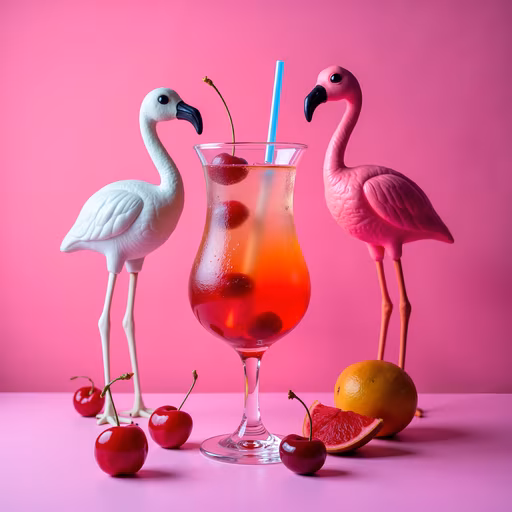 Pink Flamingo Cocktail