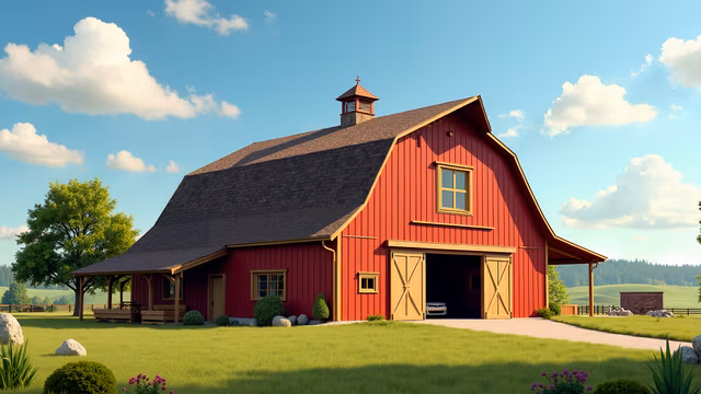 Red Barn Illustration