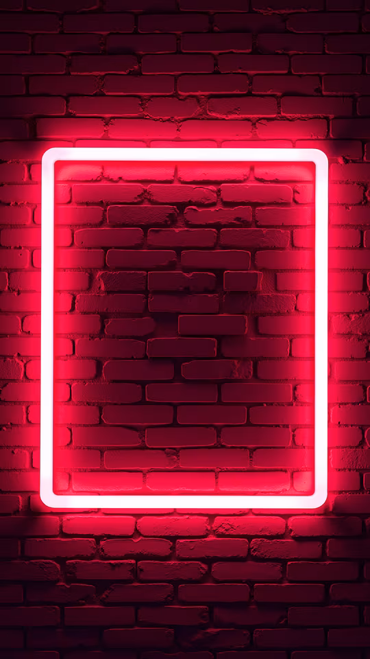 Red Neon Frame
