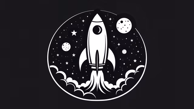 Rocket Launch Illustration