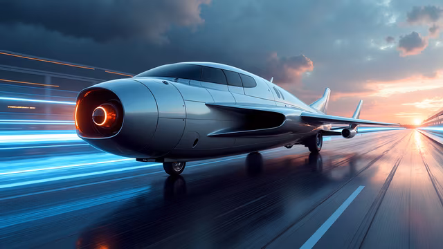 Speeding Jet Illustration