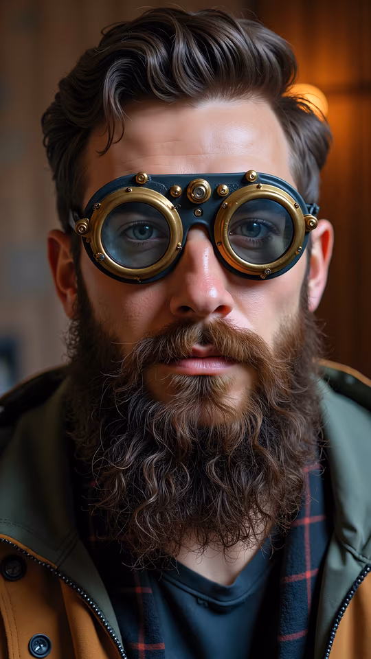 Steampunk Goggles Portrait