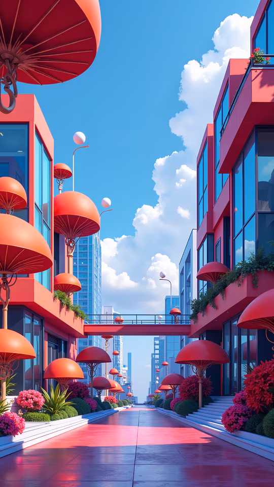 Umbrella Cityscape