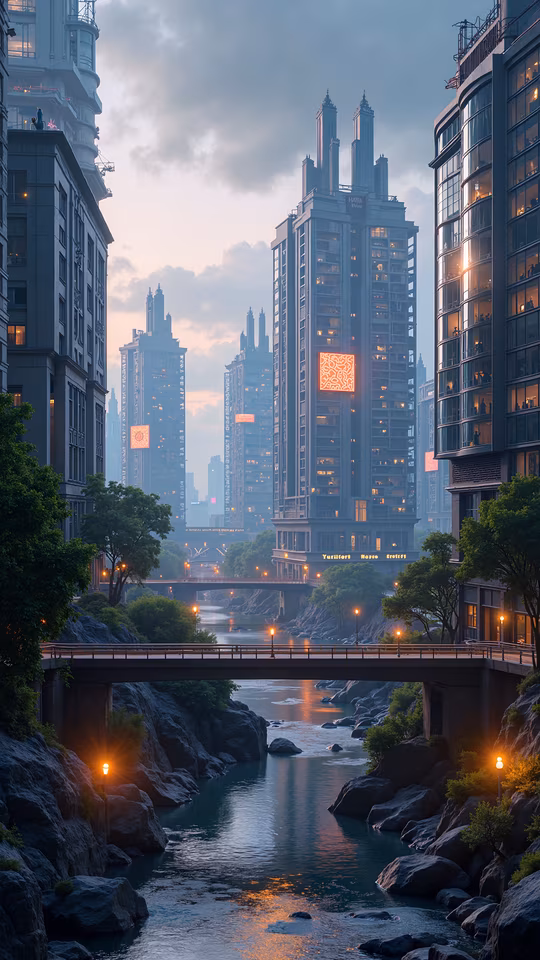 Urban Serenity Illustration