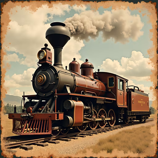 Vintage Steam Locomotive