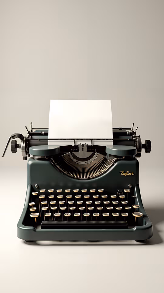 Vintage Typewriter Illustration