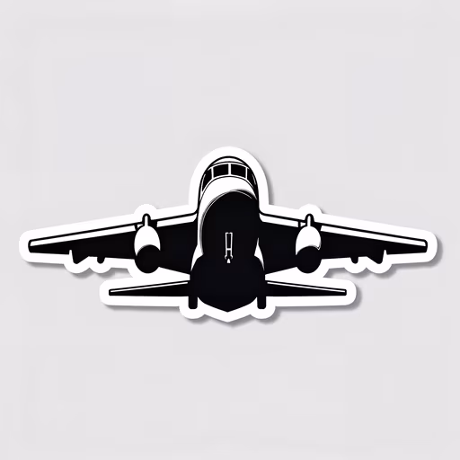 Airplane Silhouette Illustration
