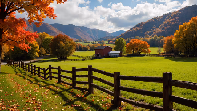 Autumn Pastoral Landscape
