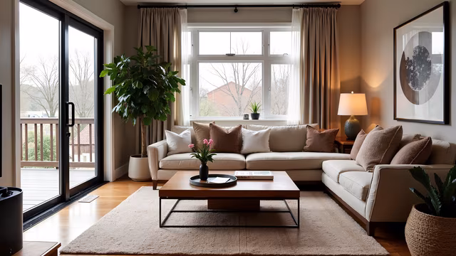 Cozy Living Room Illustration