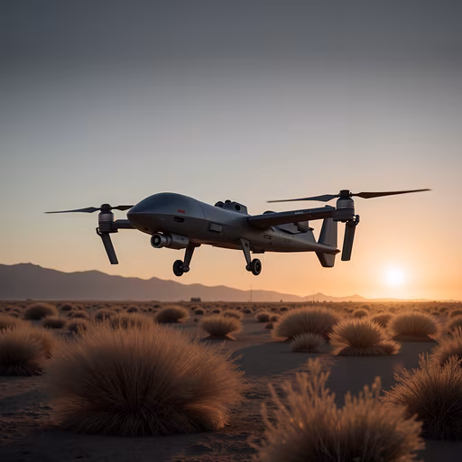 Desert Drone Flight