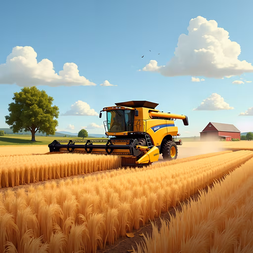 Harvesting Season Illustration
