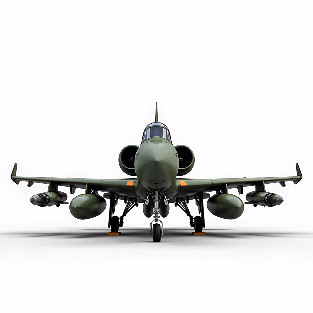 Detailed illustration of a military aircraft in a realistic style.