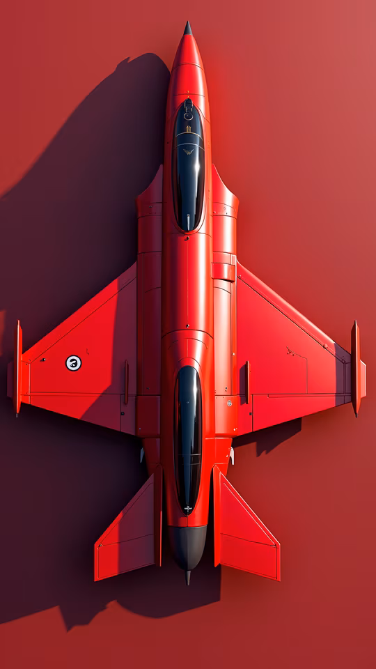 Red Jet Illustration