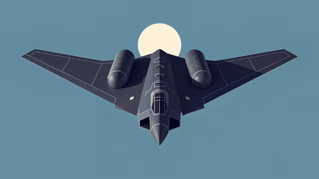 Stealth Fighter Jet Illustration