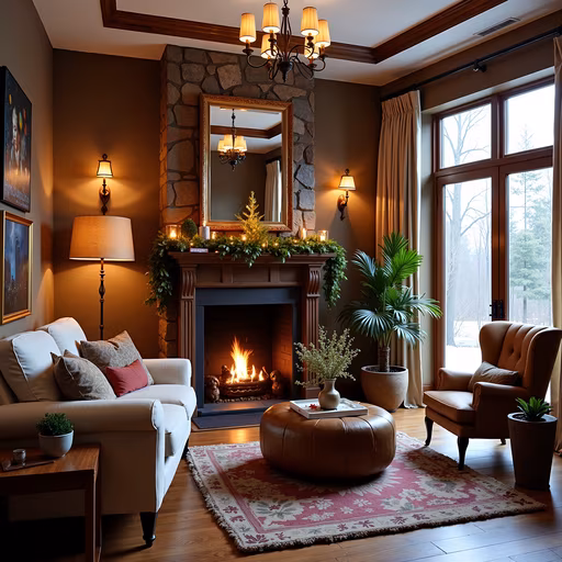 Warm Cozy Living Room