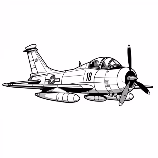 Warplane Illustration