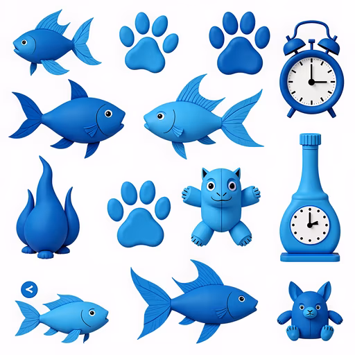 Blue Cartoon Collection