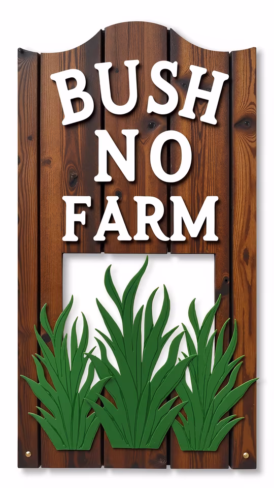 Bush No Farm Illustration