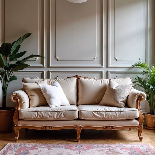 Elegant Cream Sofa