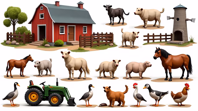 Farmyard Illustration