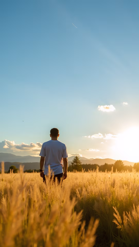 Man in a Wheat Field