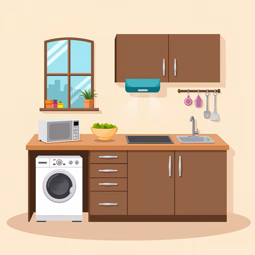 Modern Kitchen Illustration
