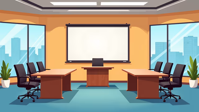 Modern Meeting Room Illustration