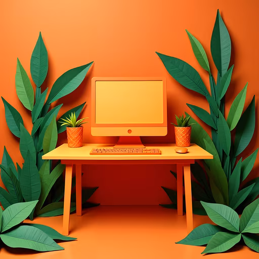 Office Jungle Illustration
