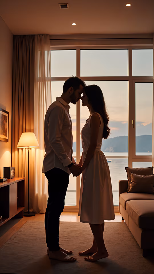 Romantic Sunset Silhouette