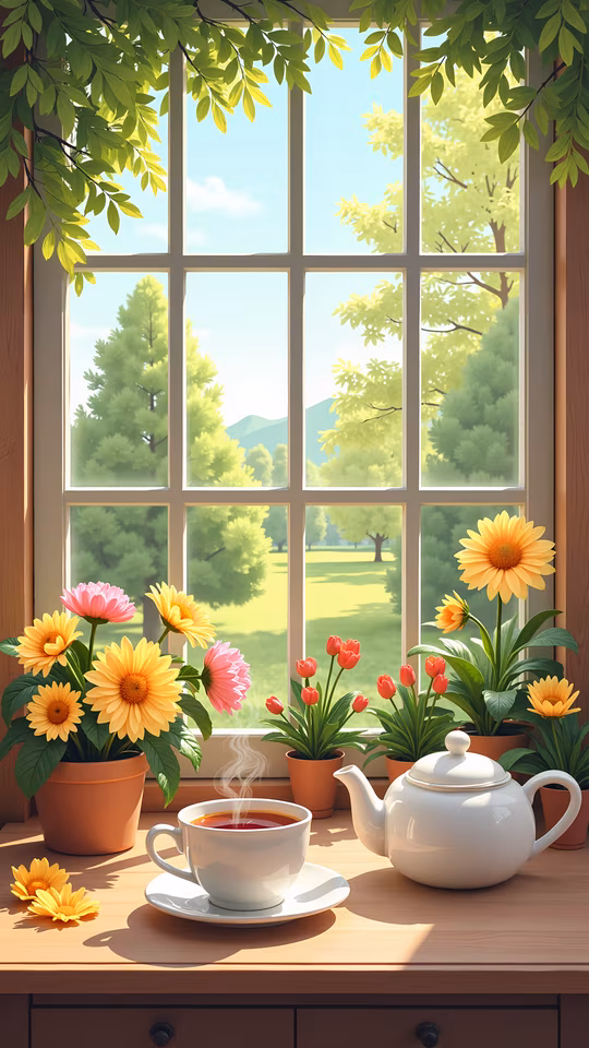 Tea Time Illustration