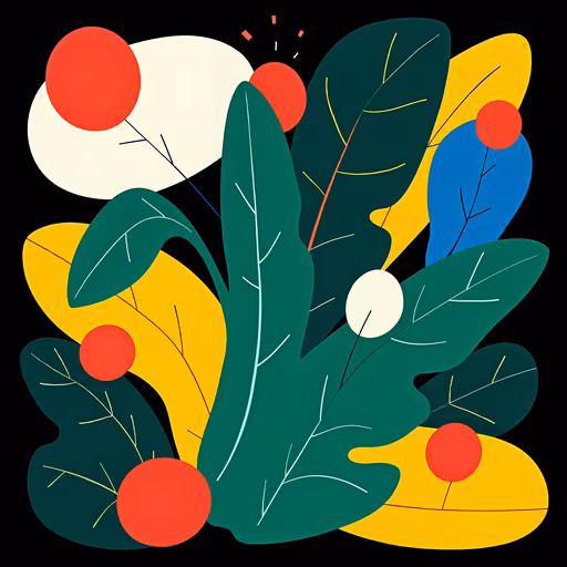 Abstract Plant Illustration