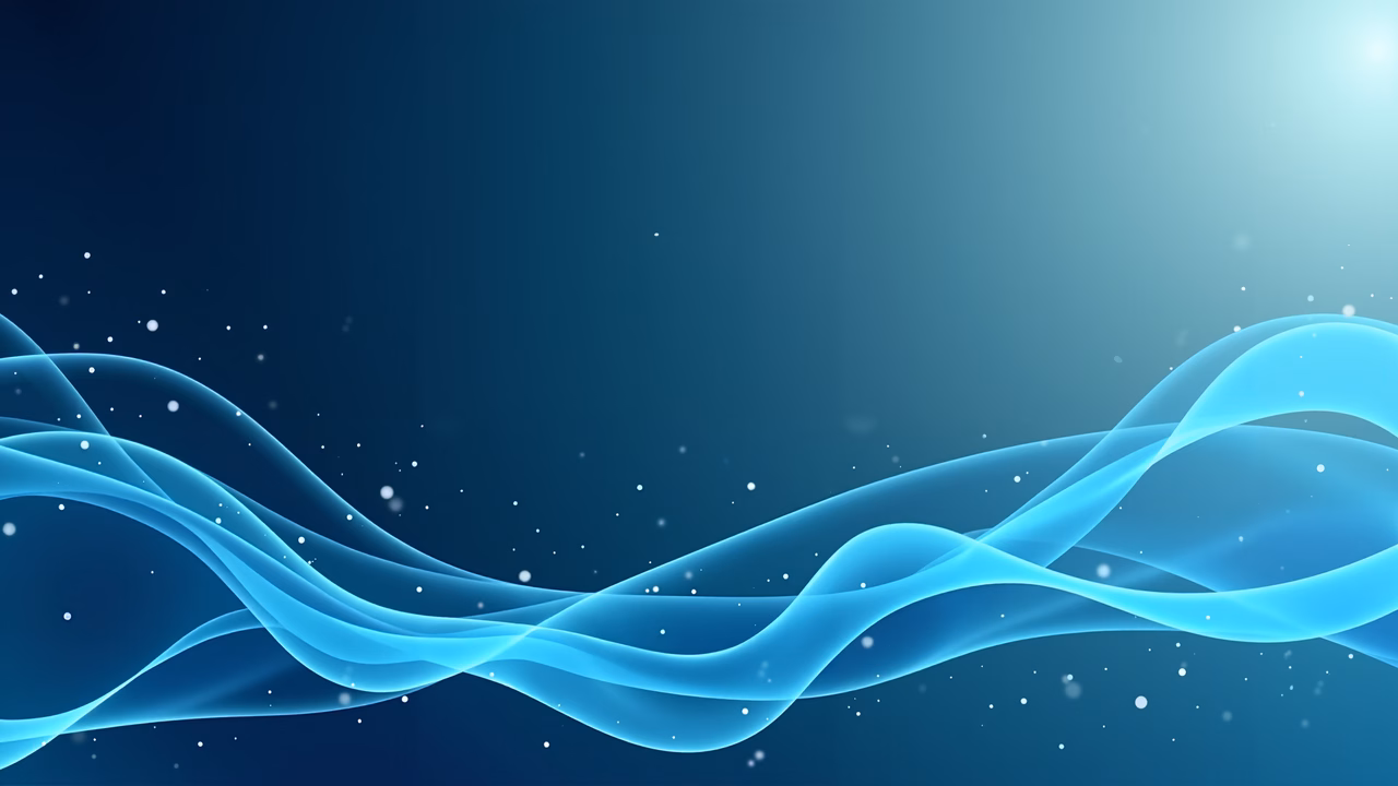 Abstract blue waves with a tranquil, modern vibe.