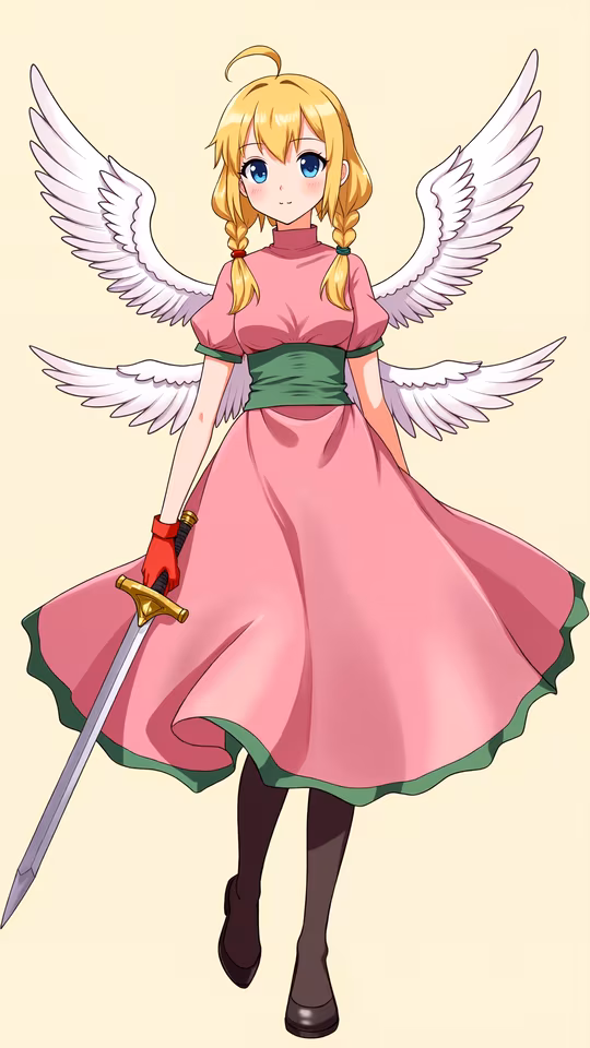Angelic Warrior Illustration