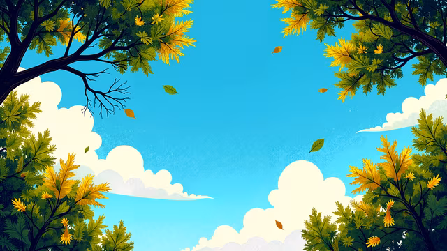 Autumn Sky Illustration