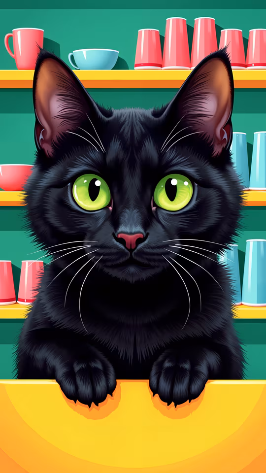 Black Cat Illustration