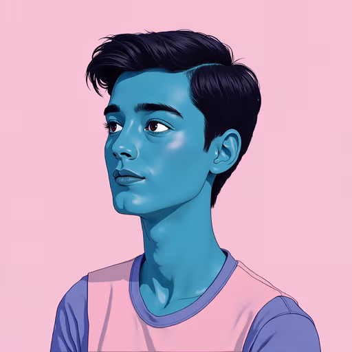 Blue Portrait