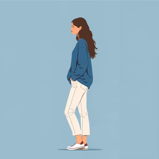 Casual Girl Illustration
