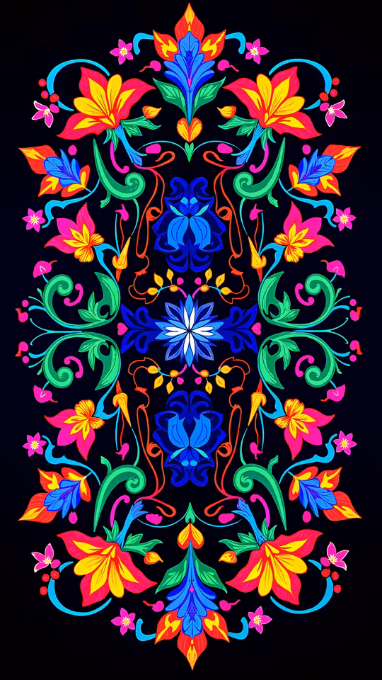 Colorful Floral Illustration