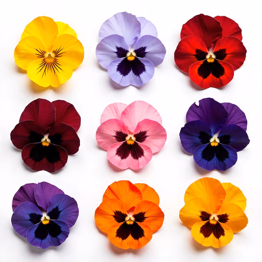 Colorful Pansies