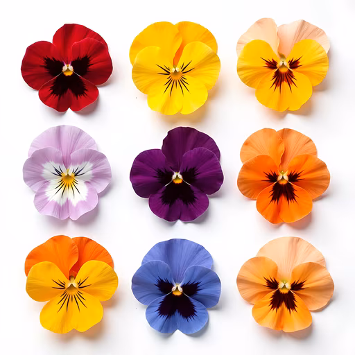 Colorful Pansies