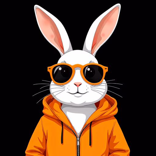 Cool Bunny Illustration