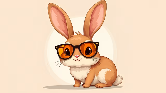 Cool Bunny Illustration