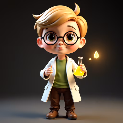 Curious Scientist Illustration