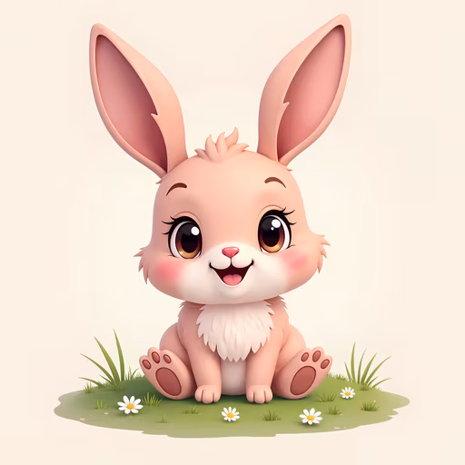 Cute Bunny Illustration