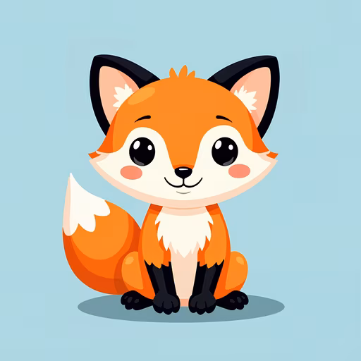 Cute Cartoon Fox