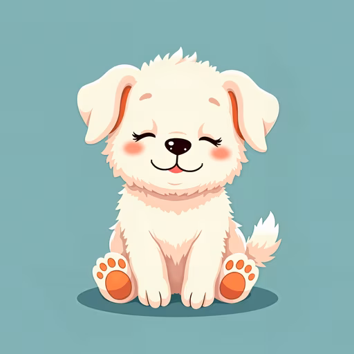 Cute Cartoon Puppy