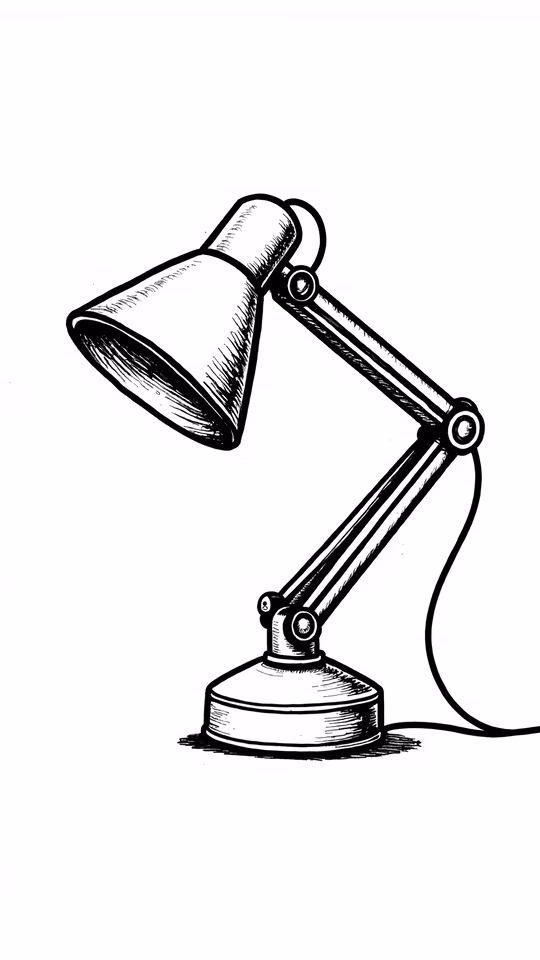 Desk Lamp Illustration