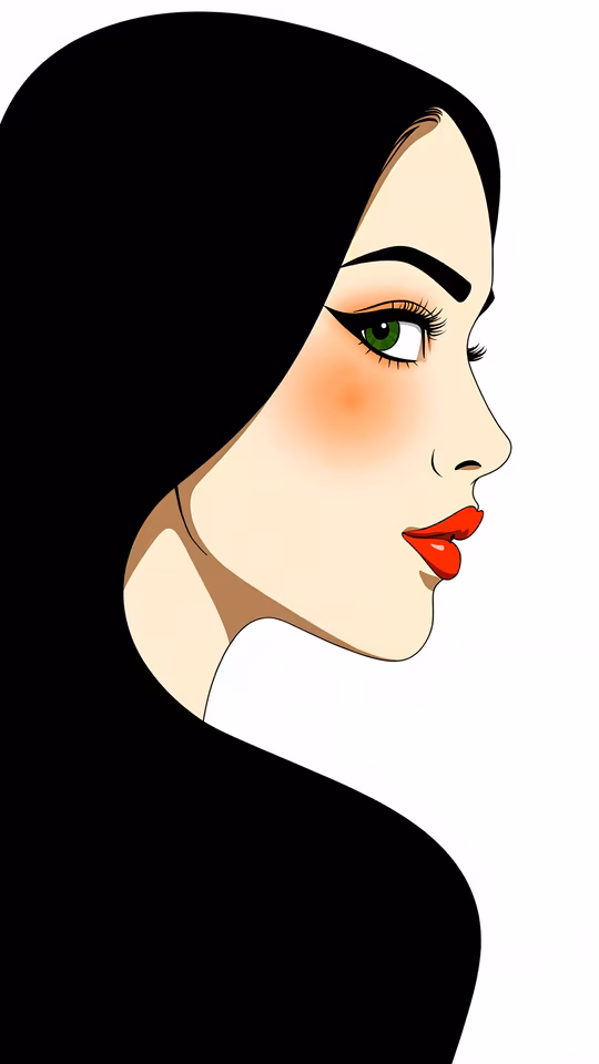 Elegant Profile Illustration