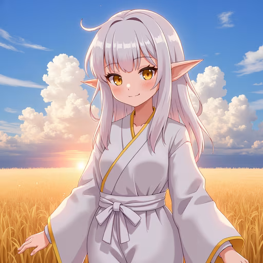 Ethereal Elf in Golden Fields
